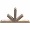 Ekena Millwork Saratoga Smooth Timber Gable Bracket, Douglas Fir, 48"W x 30"H x 3 1/2"D x 3 1/2"F, 15/12 Pitch GBW048X30X0404SAR00SDF - alternate 5